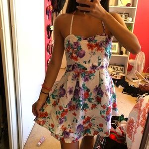 Floral halter dress